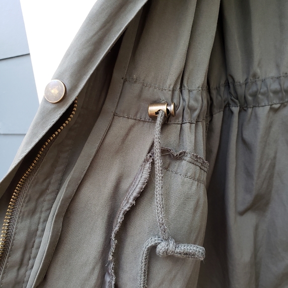 A New Day Army Green Drawstring Utility Jacket - S - Picture 7 of 16